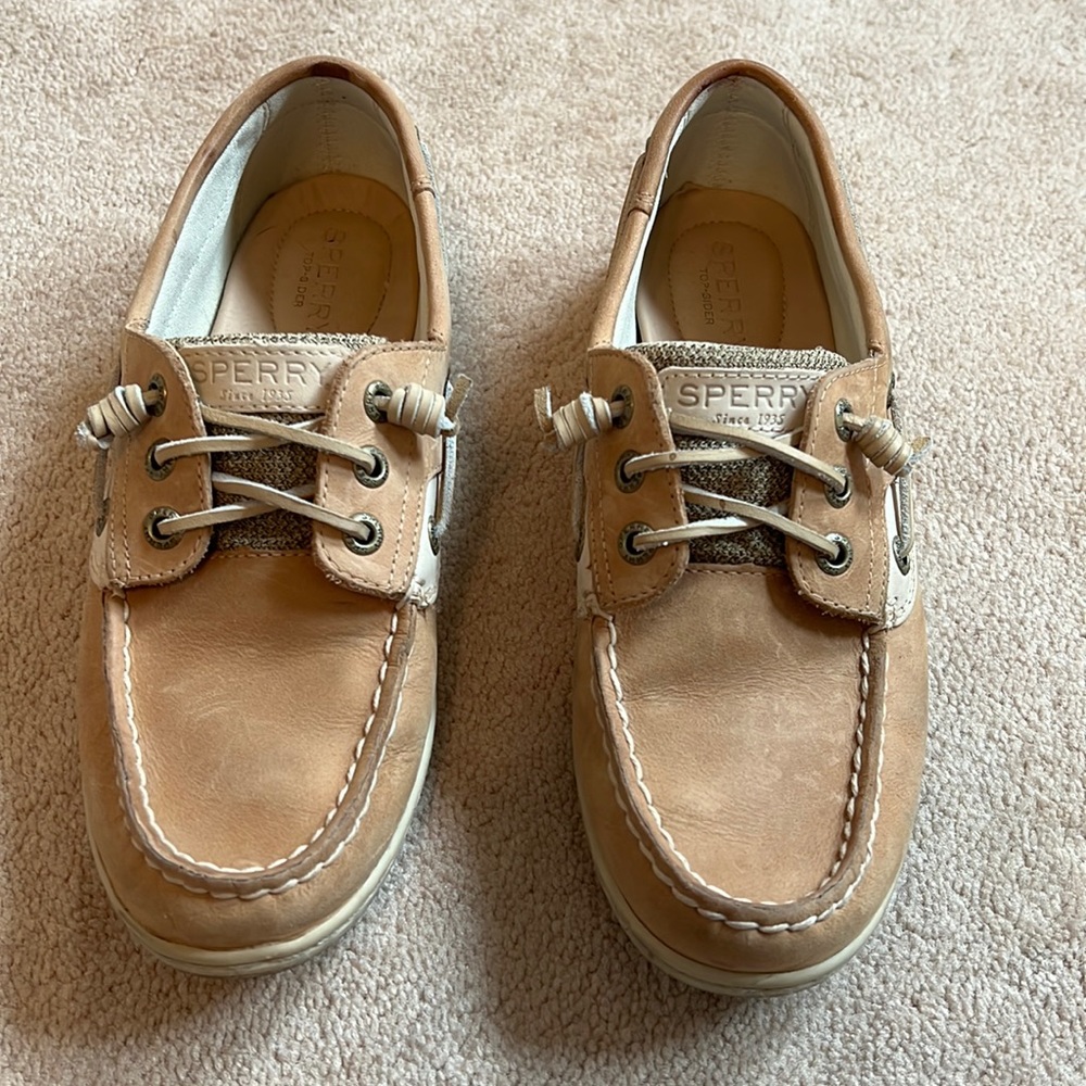 Women’s Sperry Top-Sider Songfish Boat Shoe - Linen / Oat